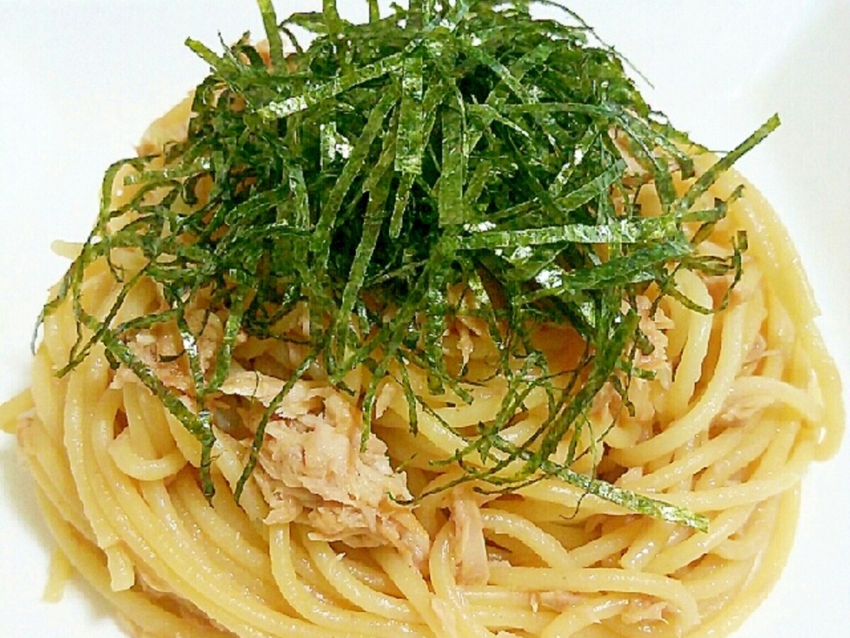 誰でも出来ちゃう バター醤油ツナスパゲティ レシピ 作り方 By あ ち0024 楽天レシピ